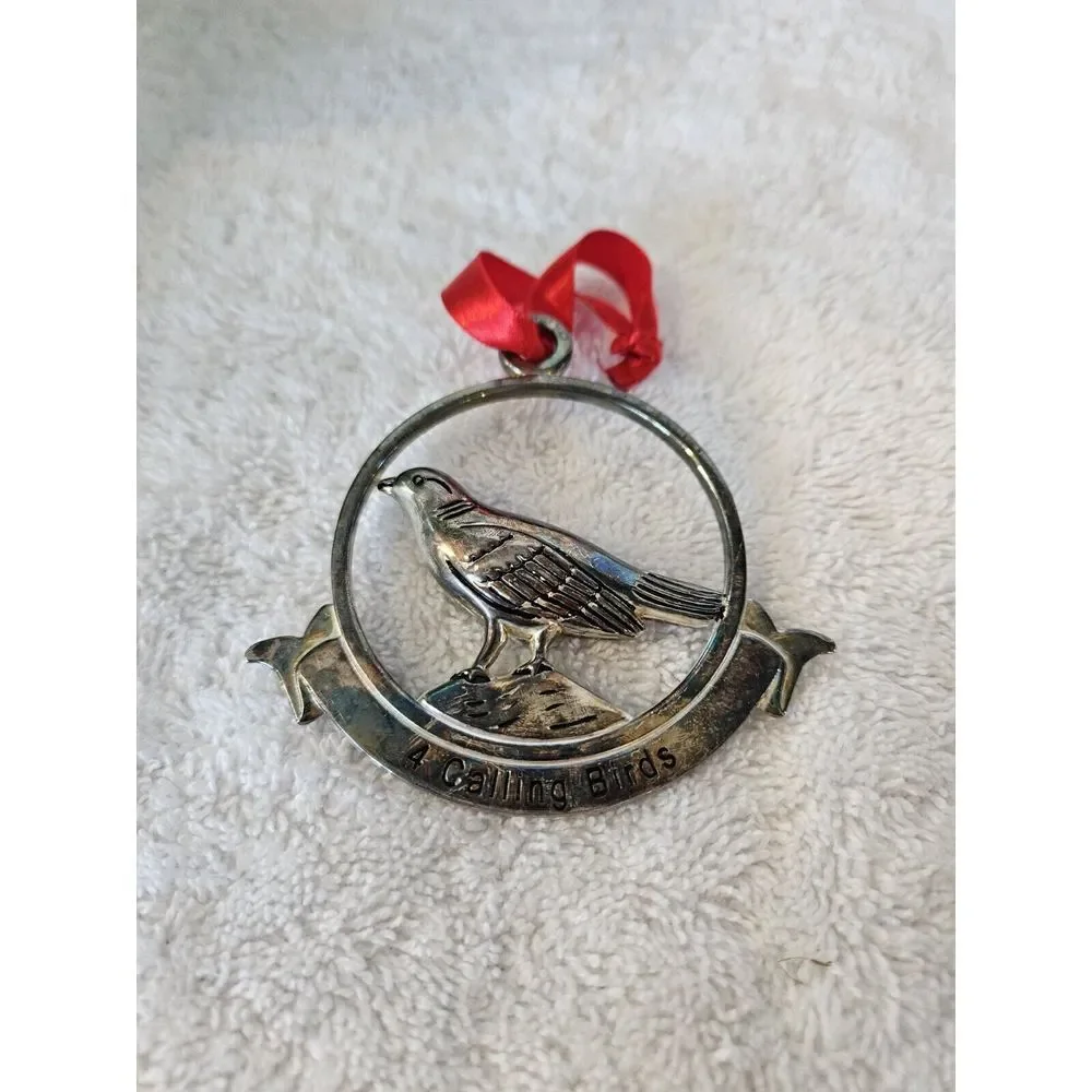 Godinger Silverplate‎  12 DAYS OF CHRISTMAS 4 Calling Birds 3 1/4